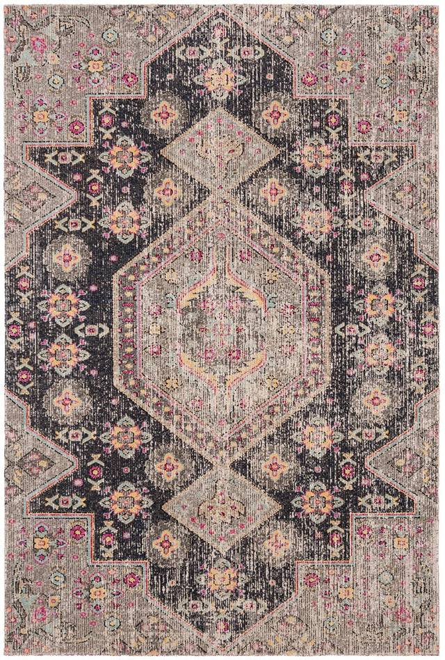 Safavieh Montage Mtg365Z Black/Multi Rug.