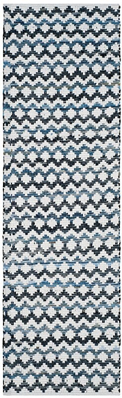 Safavieh Montauk Mtk120A Ivory Blue / Black Rugs.