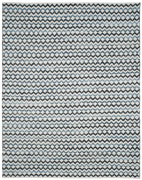 Safavieh Montauk Mtk120A Ivory Blue / Black Rugs.