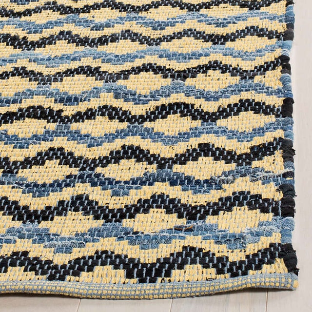 Safavieh Montauk Mtk120D Gold / Blue / Black Rugs.