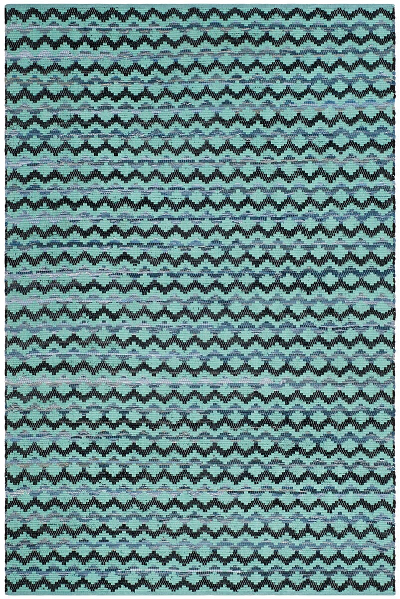 Safavieh Montauk Mtk120K Turquoise / Blue / Black Rugs.