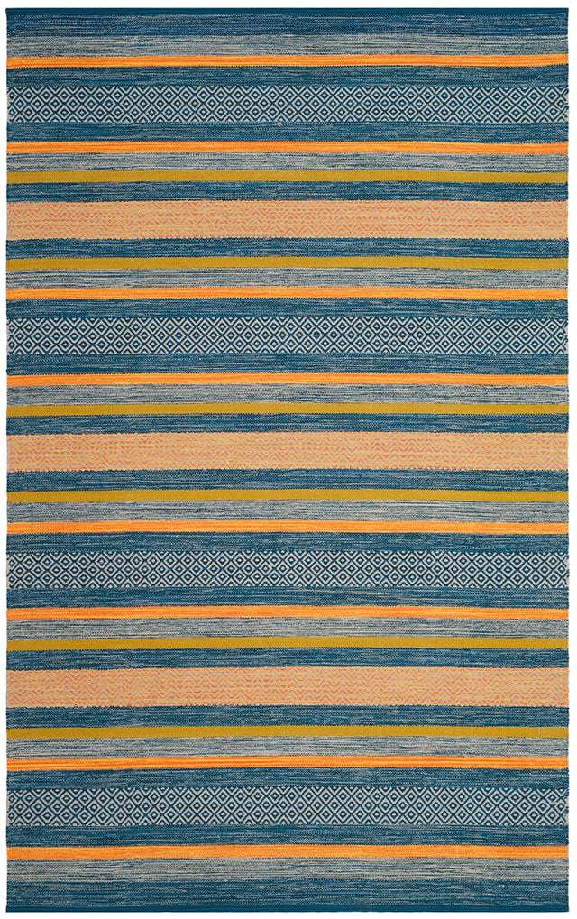 Safavieh Montauk Mtk213A Blue/Orange Rug.