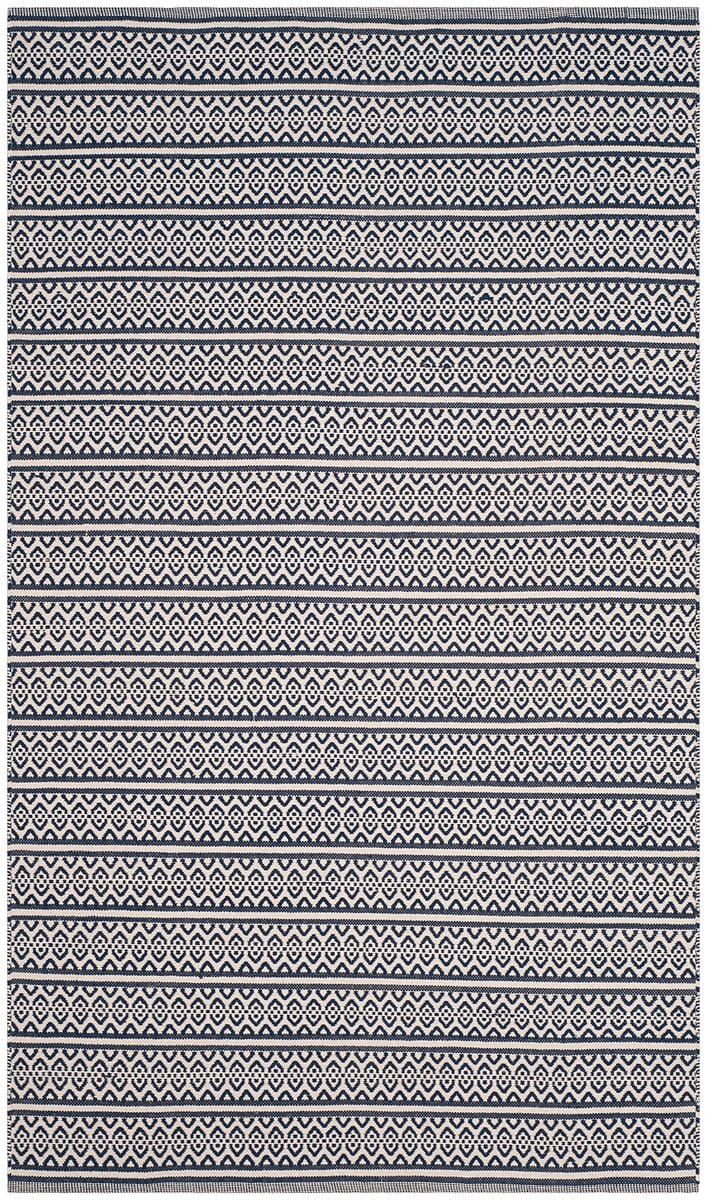Safavieh Montauk Mtk341B Ivory / Navy Rugs.