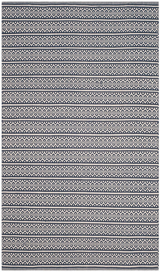 Safavieh Montauk Mtk341B Ivory / Navy Rugs.