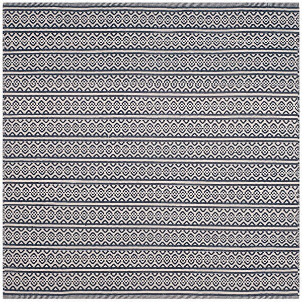 Safavieh Montauk Mtk341B Ivory / Navy Rugs.