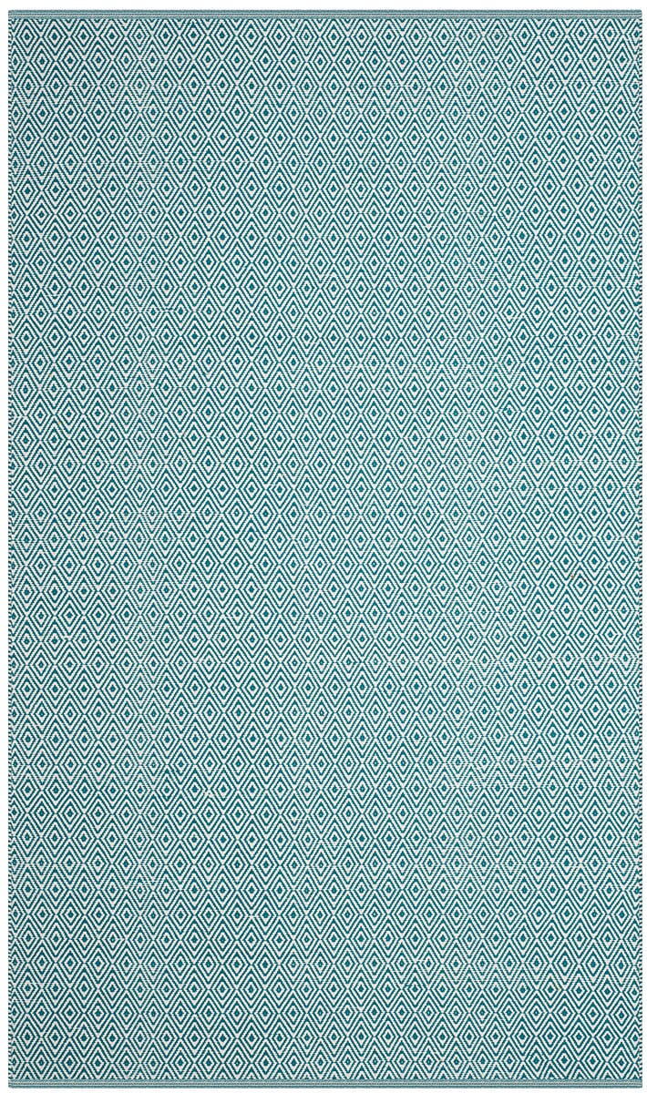 Safavieh Montauk Mtk515B Ivory / Turquoise Rugs.