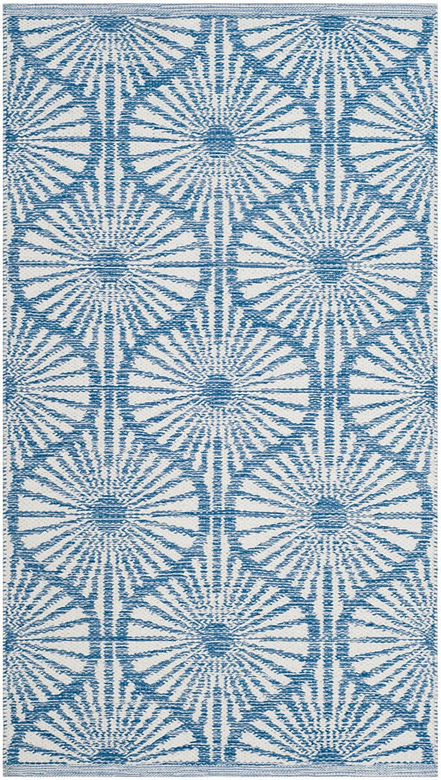 Safavieh Montauk Mtk606B Blue / Ivory Rugs.