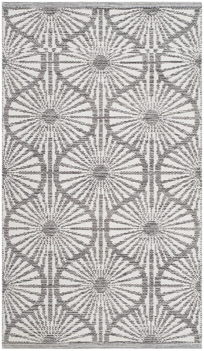 Safavieh Montauk Mtk606J Charcoal / Ivory Rugs.