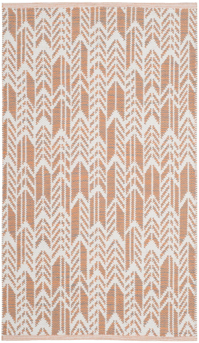 Safavieh Montauk Mtk609D Orange / Ivory Rugs.