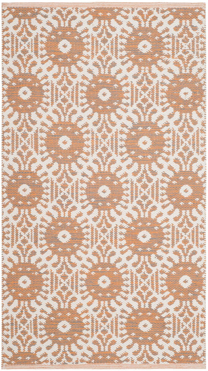 Safavieh Montauk Mtk612D Orange / Ivory Rugs.
