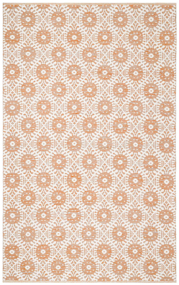 Safavieh Montauk Mtk612D Orange / Ivory Rugs.