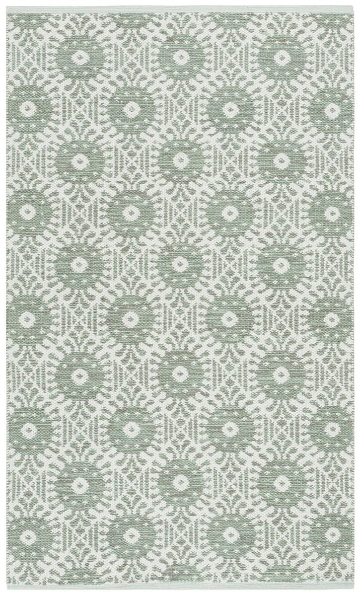 Safavieh Montauk Mtk612G Light Green / Ivory Rugs.