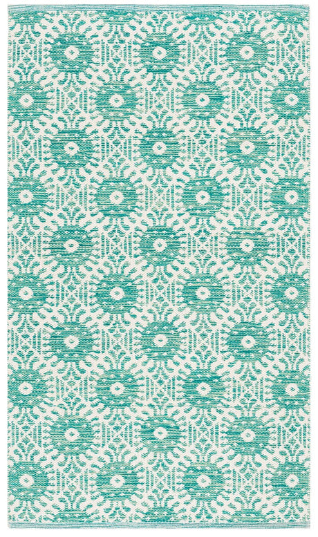 Safavieh Montauk Mtk612H Aqua / Ivory Rugs.