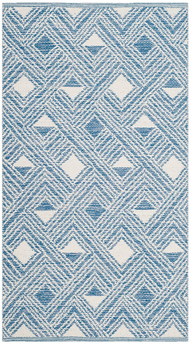 Safavieh Montauk Mtk614B Blue / Ivory Rugs.