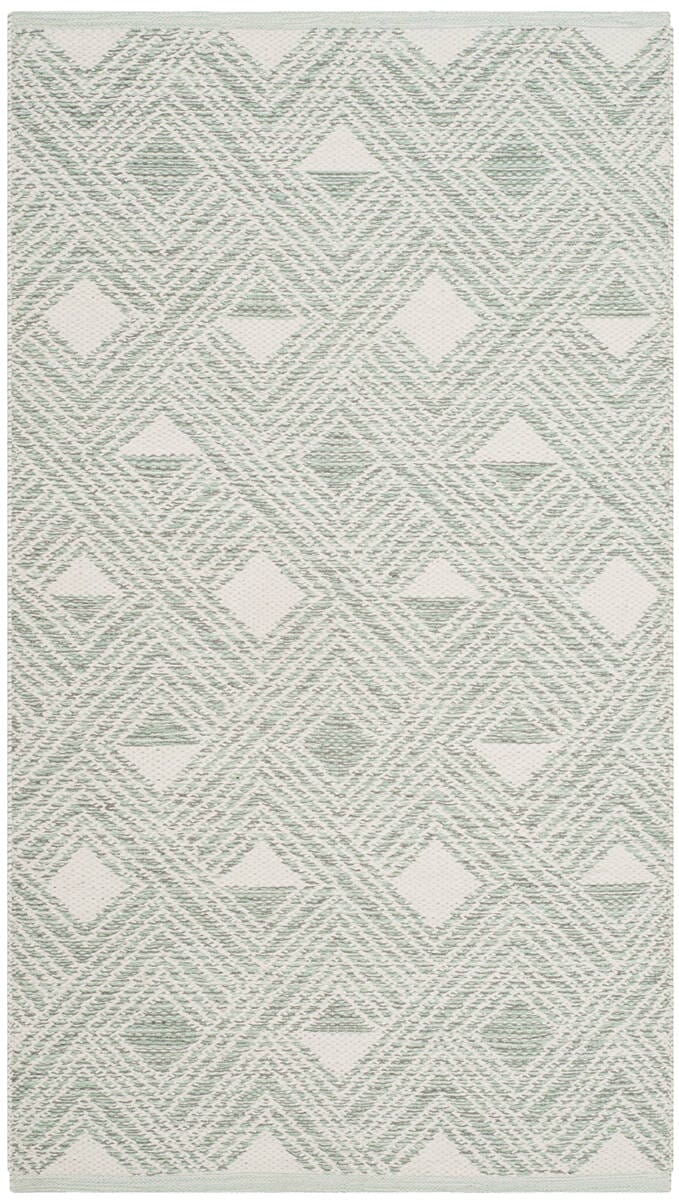 Safavieh Montauk Mtk614G Light Green / Ivory Rugs.