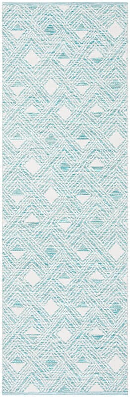Safavieh Montauk Mtk614H Aqua / Ivory Rugs.