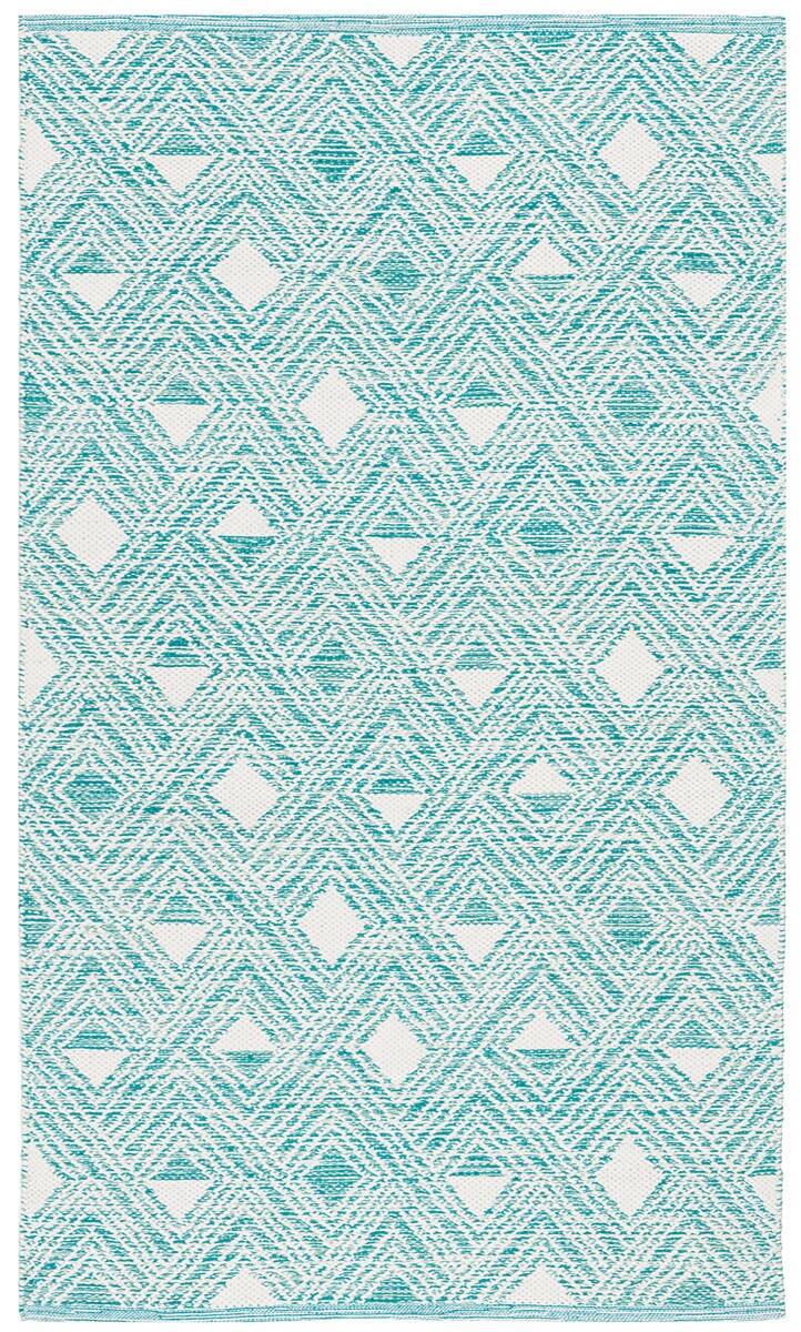 Safavieh Montauk Mtk614H Aqua / Ivory Rugs.