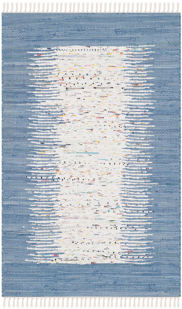 Safavieh Montauk Mtk711E Ivory / Dark Blue Rugs.