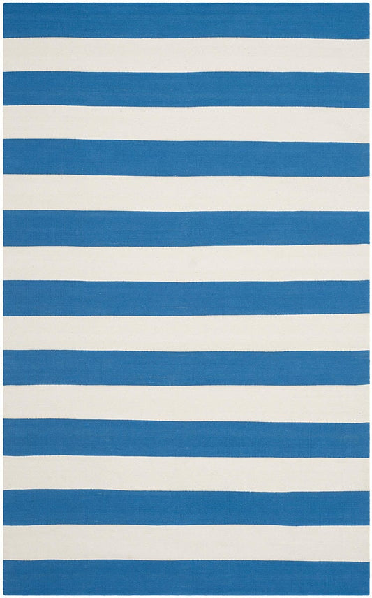 Safavieh Montauk Mtk712C Blue / White Striped Area Rug