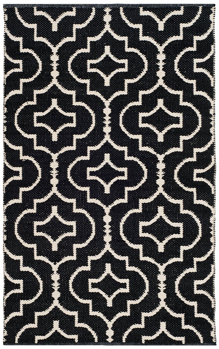 Safavieh Montauk Mtk722D Black / Ivory Rugs.