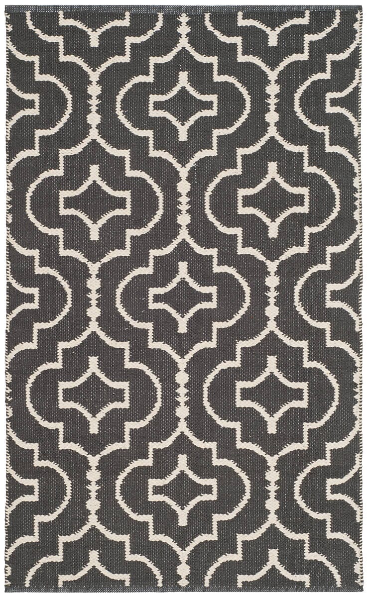 Safavieh Montauk Mtk722E Dark Grey / Ivory Rugs.