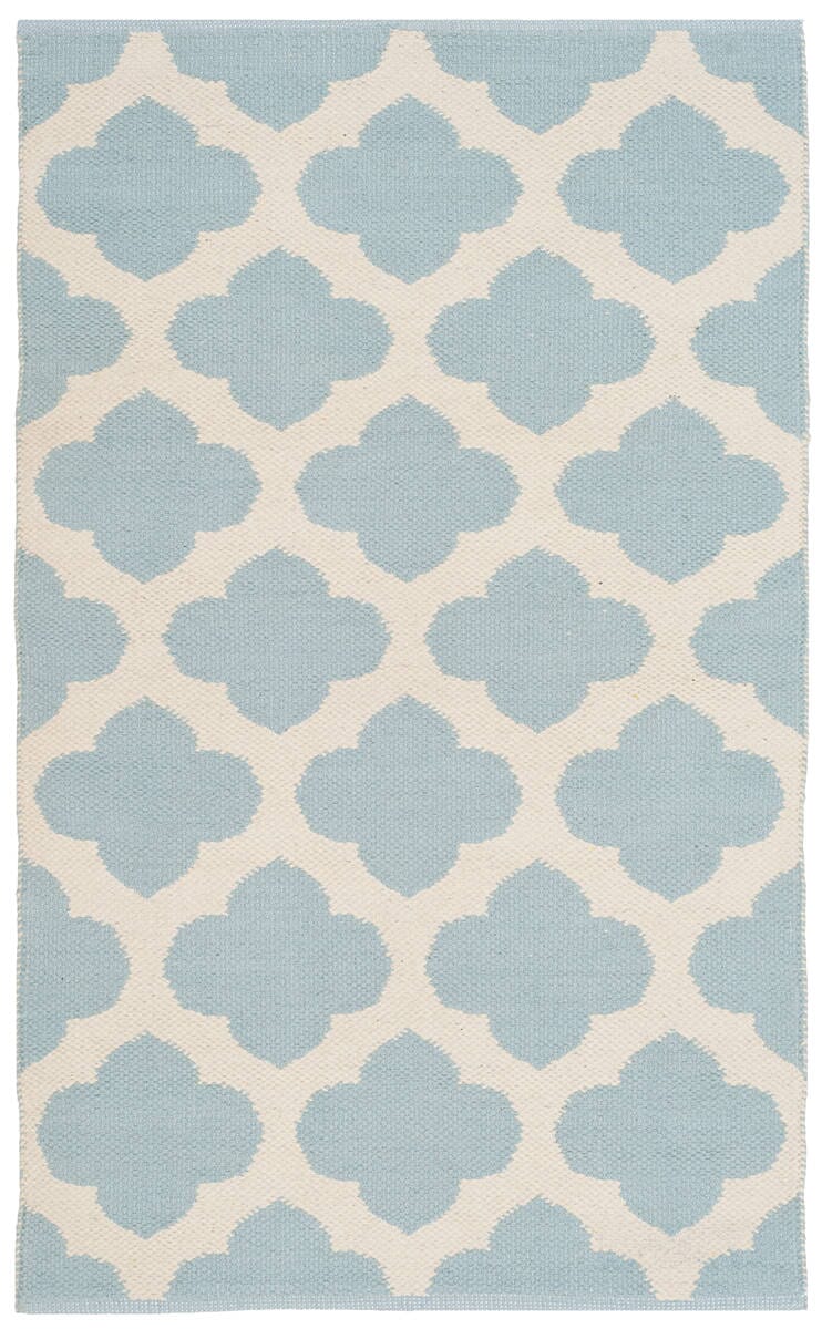 Safavieh Montauk Mtk723K Light Blue / Ivory Rugs.