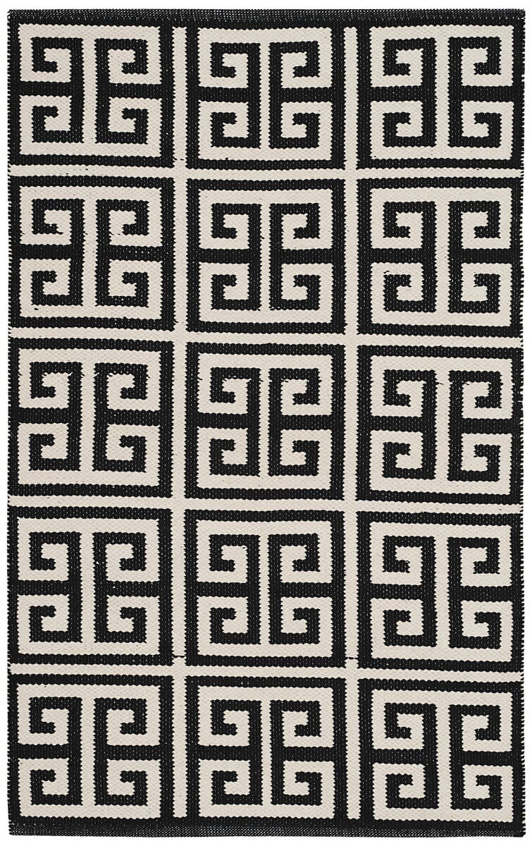 Safavieh Montauk Mtk724D Black / Ivory Rugs.