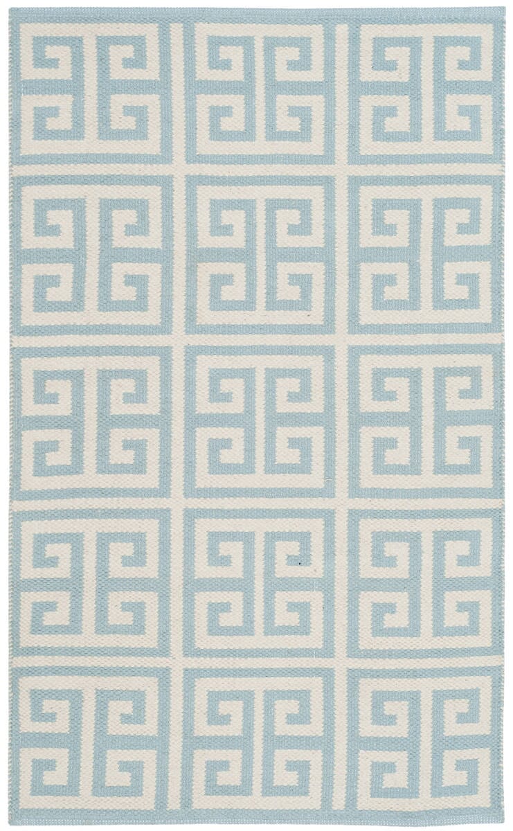 Safavieh Montauk Mtk724K Light Blue / Ivory Rugs.