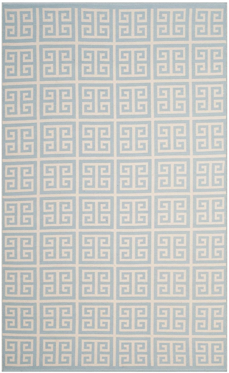 Safavieh Montauk Mtk724K Light Blue / Ivory Rugs.