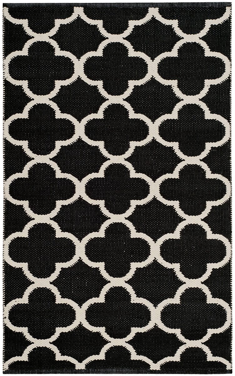 Safavieh Montauk Mtk725D Black / Ivory Rugs.