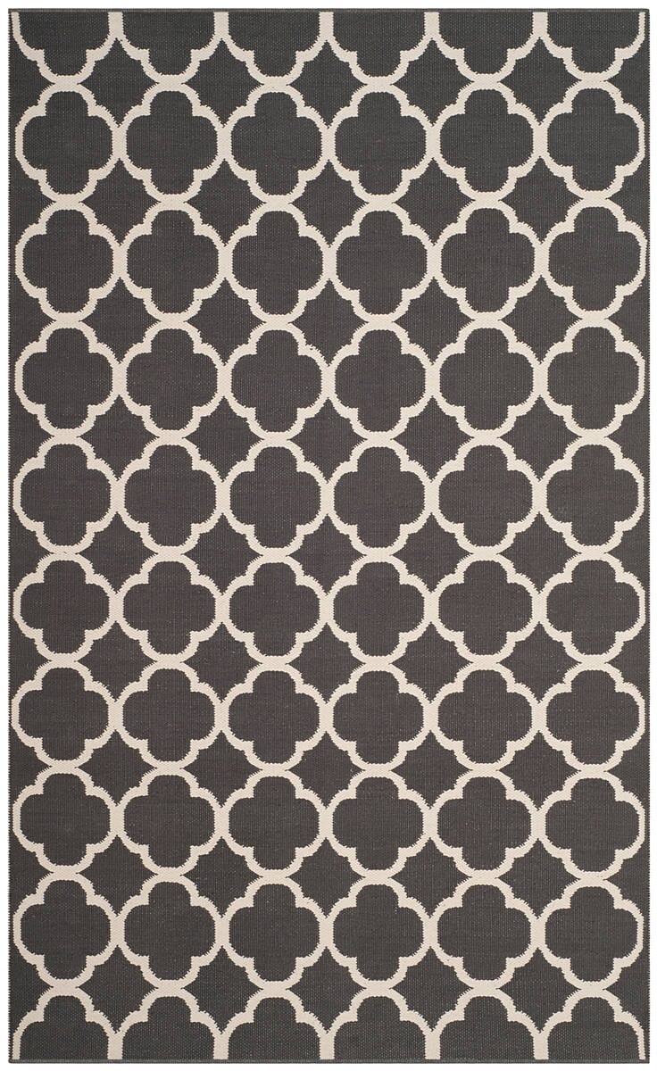 Safavieh Montauk Mtk725E Dark Grey / Ivory Rugs.