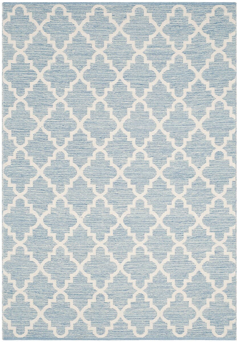 Safavieh Montauk Mtk810B Light Blue / Ivory Rugs.