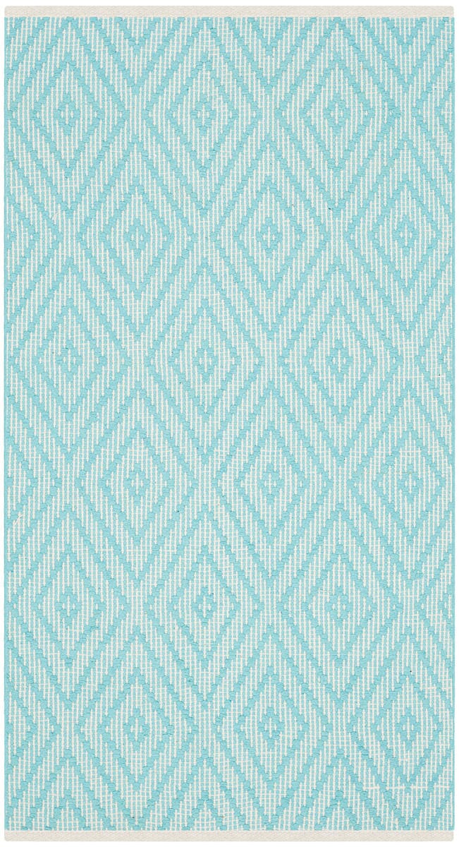 Safavieh Montauk Mtk811H Turquoise / Ivory Rugs.