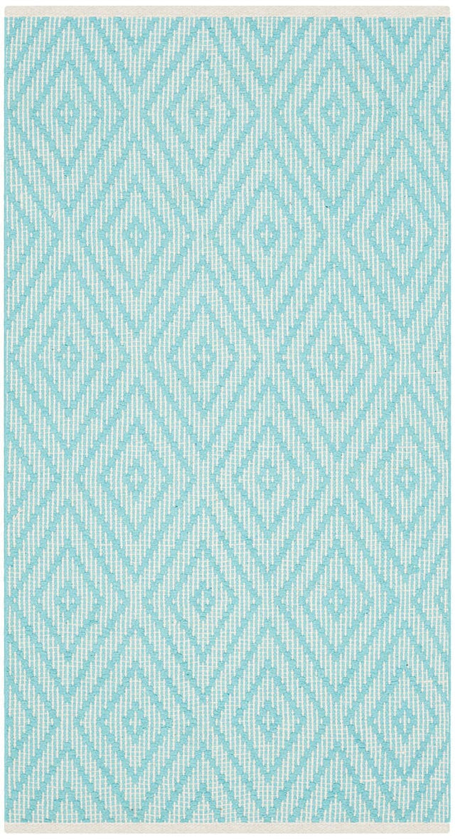 Safavieh Montauk Mtk811H Turquoise / Ivory Rugs.