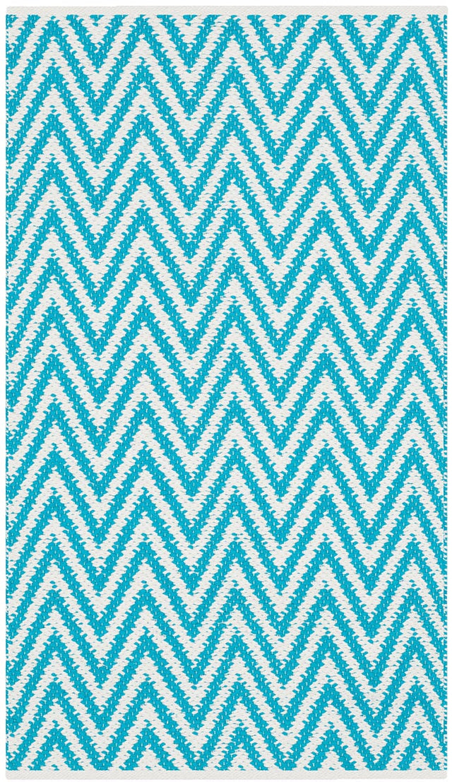Safavieh Montauk Mtk812H Turquoise / Ivory Rugs.