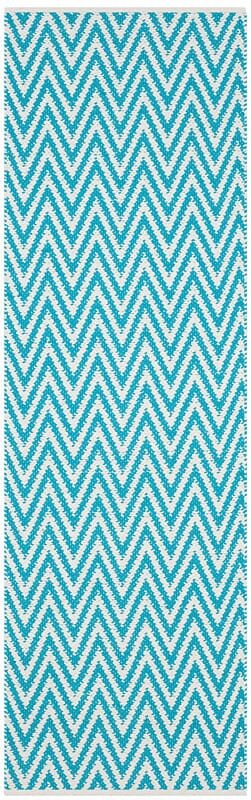 Safavieh Montauk Mtk812H Turquoise / Ivory Rugs.