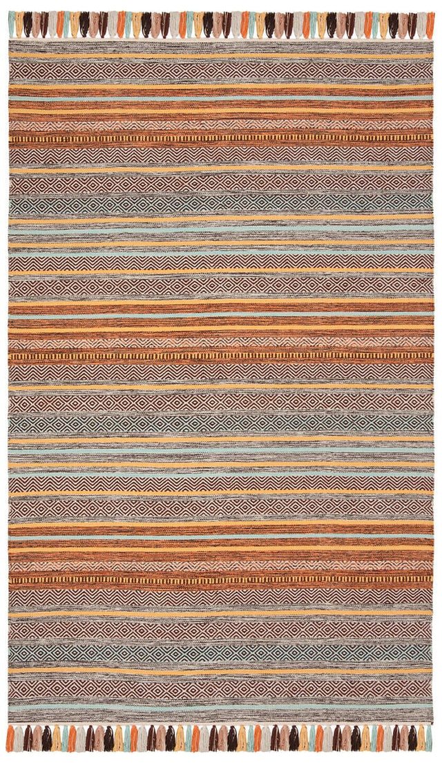 Safavieh Montauk Mtk901E Turquoise / Brown Rugs.