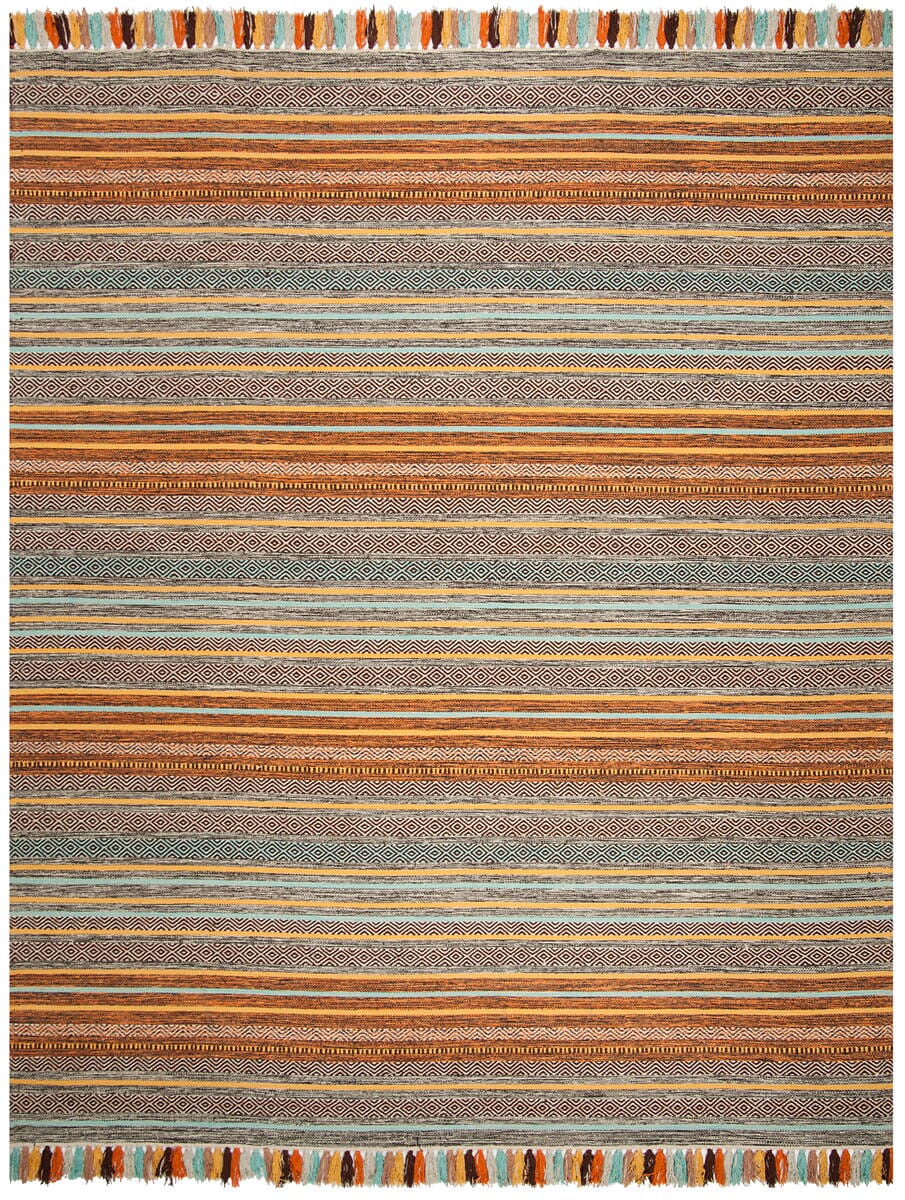 Safavieh Montauk Mtk901E Turquoise / Brown Rugs.