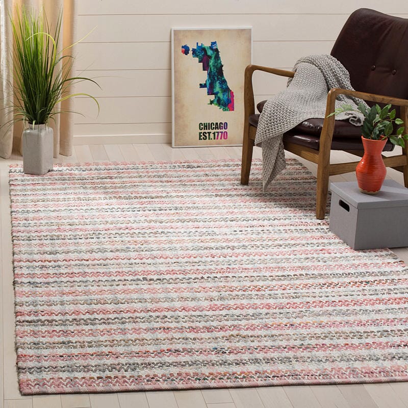 Safavieh Montauk Mtk950D Pink / Multi Rugs.