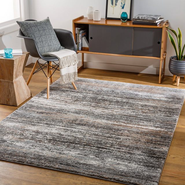 Surya Montana Mtn-2304 Medium Gray, Charcoal, Dark Brown, Beige Rugs.
