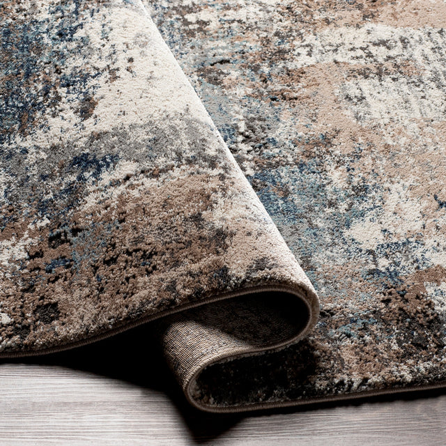 Surya Montana Mtn-2308 Beige, Dark Brown, Aqua, Dark Blue Rugs.