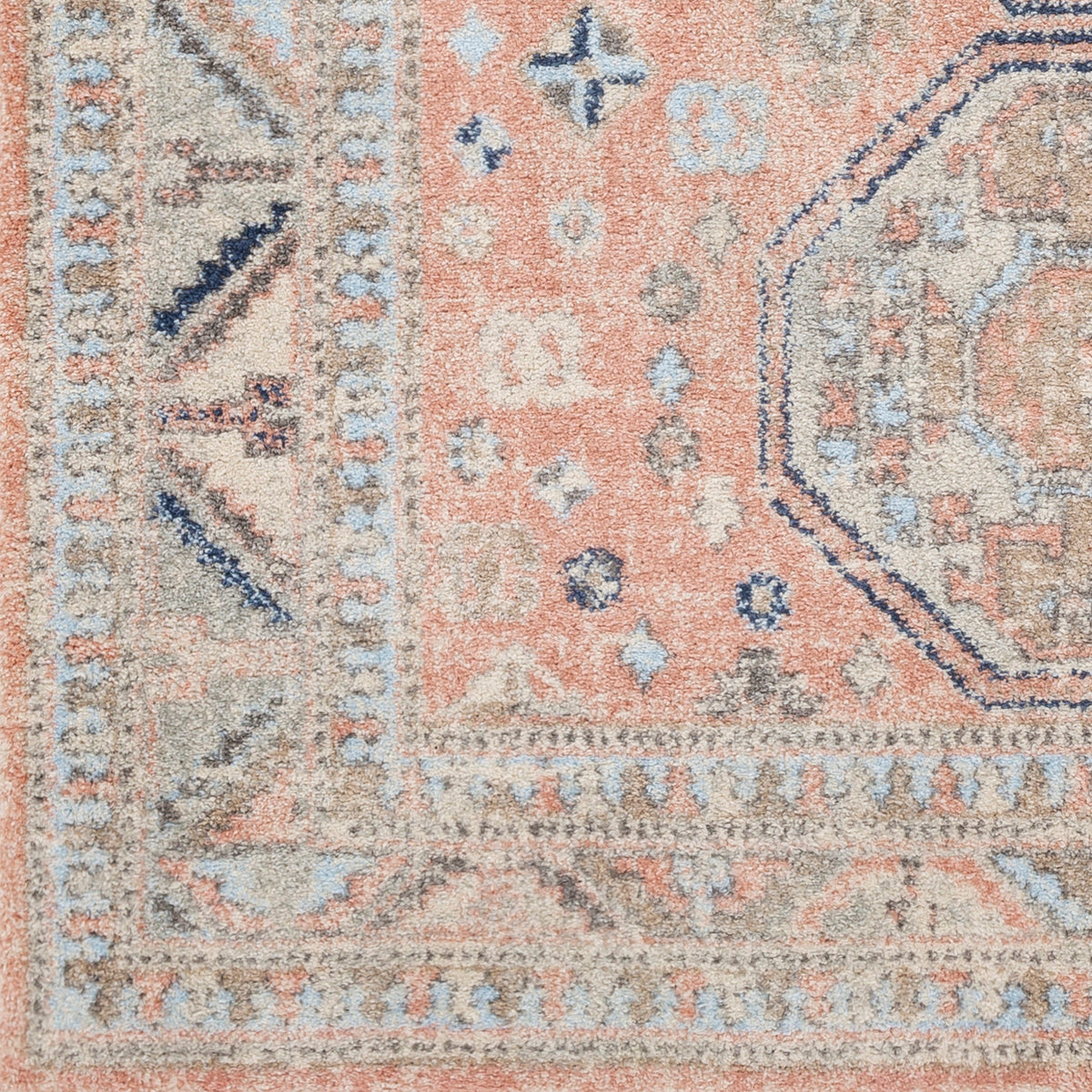 Surya Murat Mut-2303 Coral, Beige, Medium Gray, Tan Rugs.