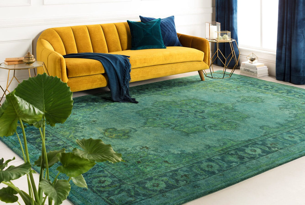 Surya Mykonos Myk-5009 Olive / Teal / Moss Rugs.