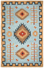 Rizzy Mesa Mz162B Lt. Blue, Multi Rugs.