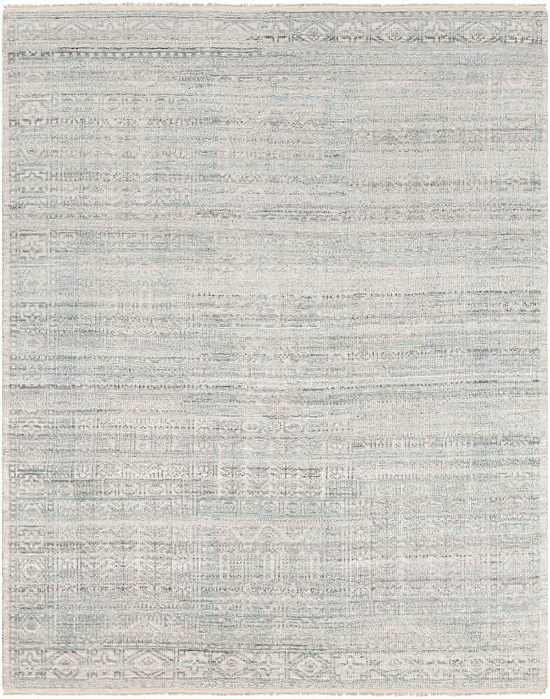 Surya Nobility Nbi-2300 Teal, White, Charcoal, Light Gray Rugs.