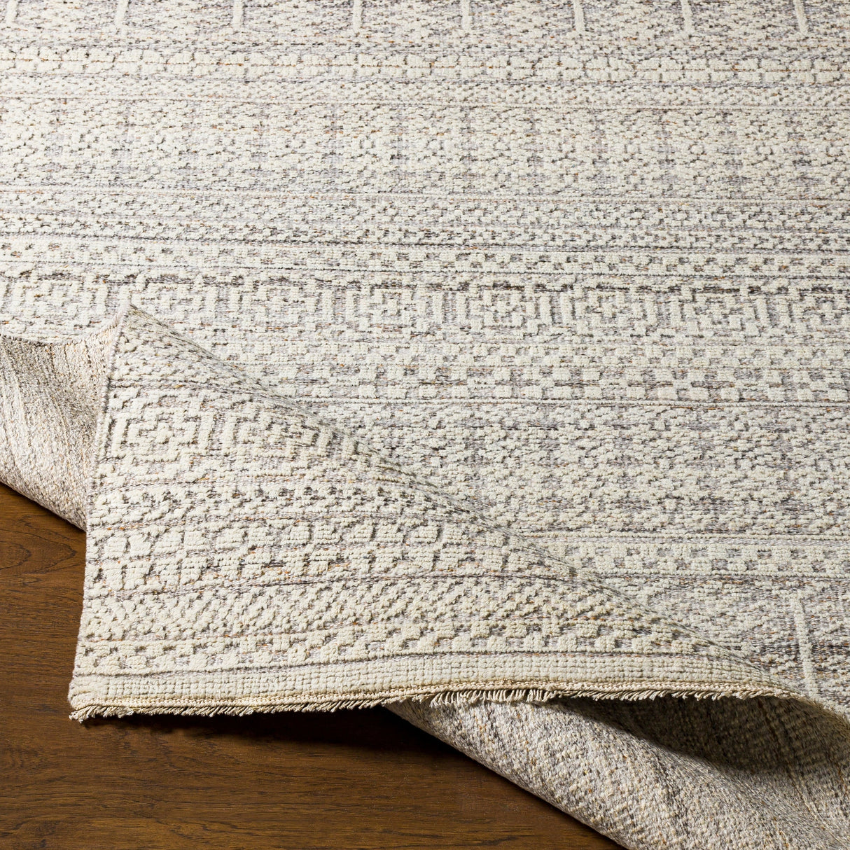 Surya Nobility Nbi-2307 Charcoal, Camel, Light Gray, Ivory Rugs.