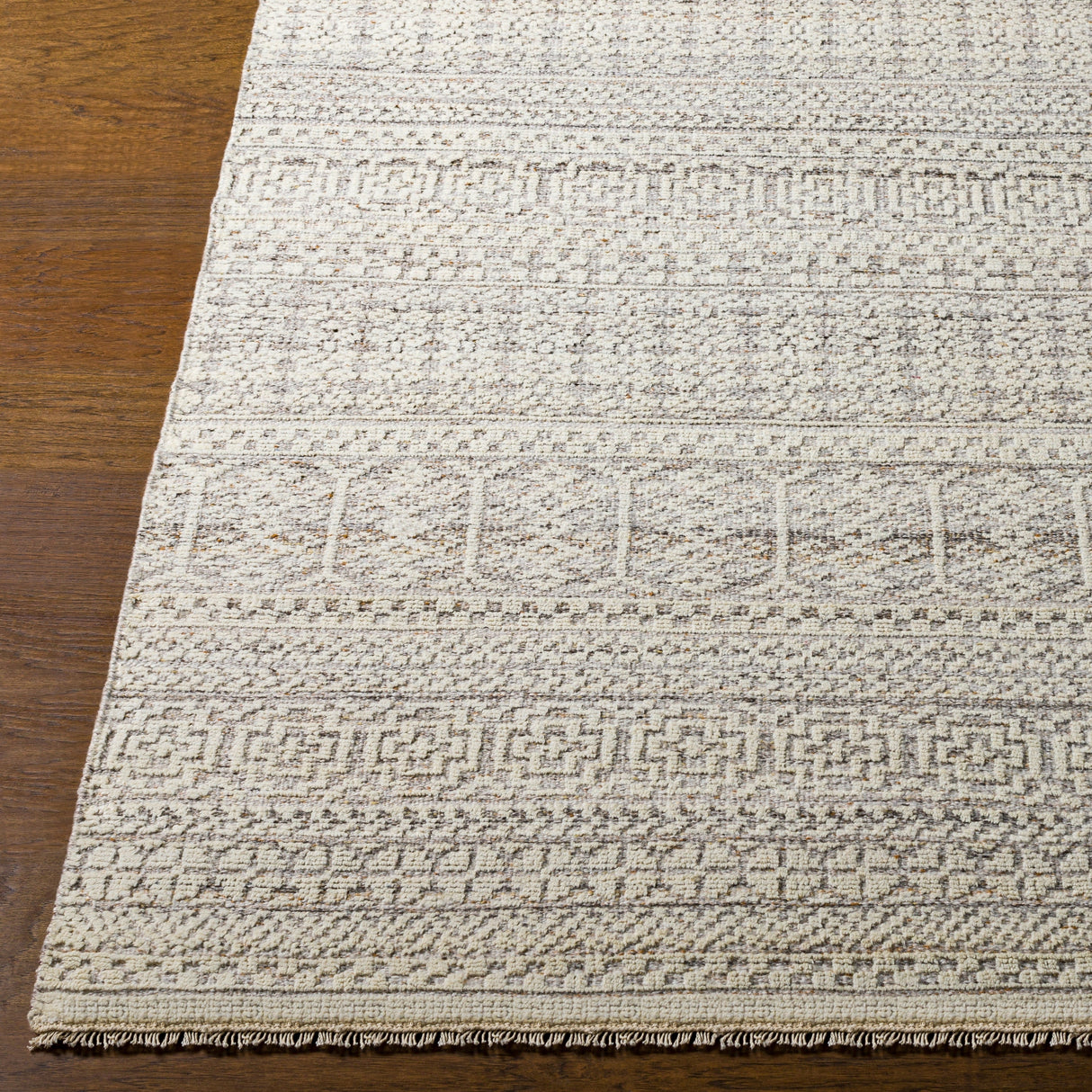 Surya Nobility Nbi-2307 Charcoal, Camel, Light Gray, Ivory Rugs.