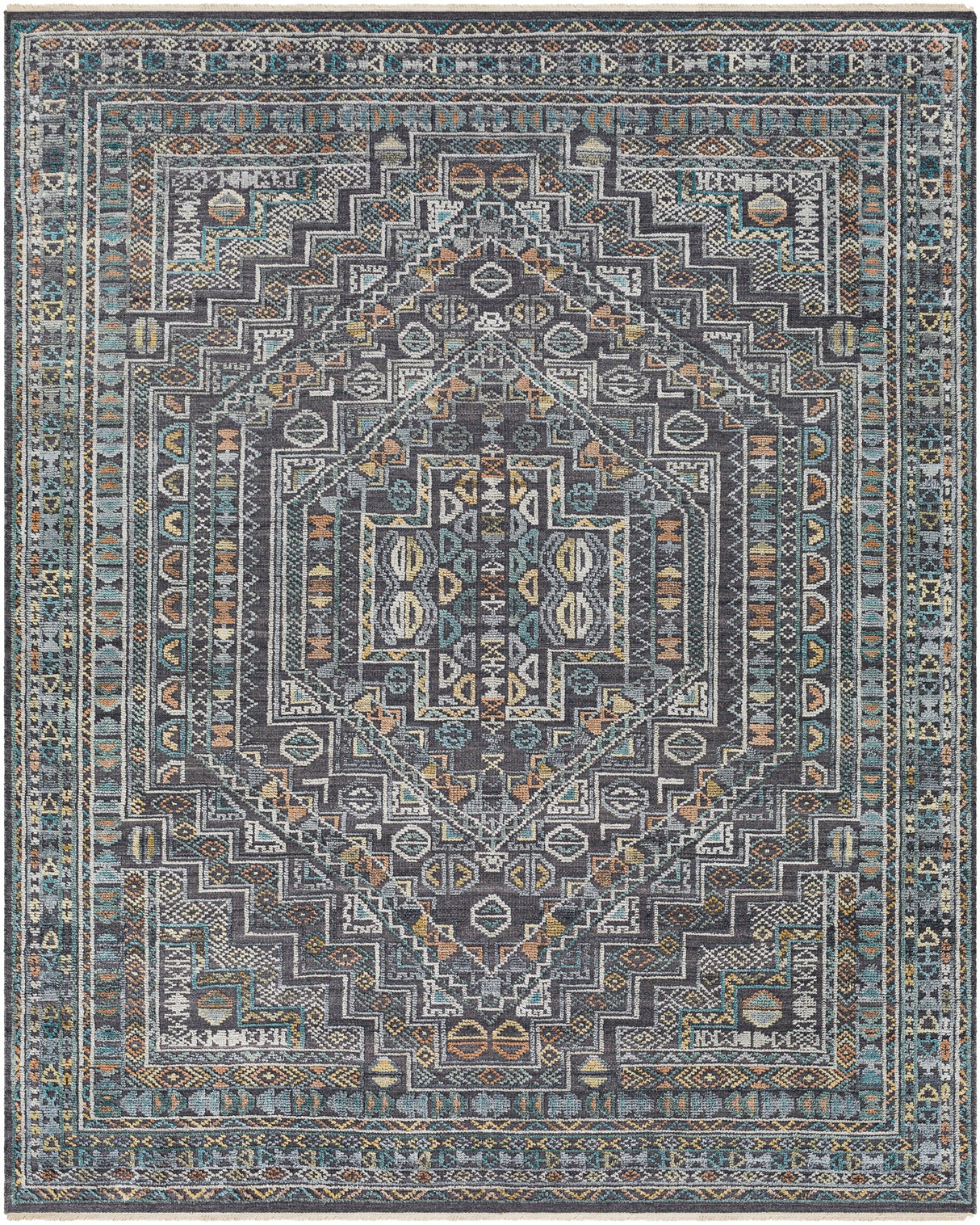 Surya Nobility Nbi-2315 Charcoal, Medium Gray, Light Gray, Wheat Rugs.