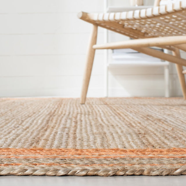 Safavieh Natural Fiber Nf109P Orange/Natural Rugs.