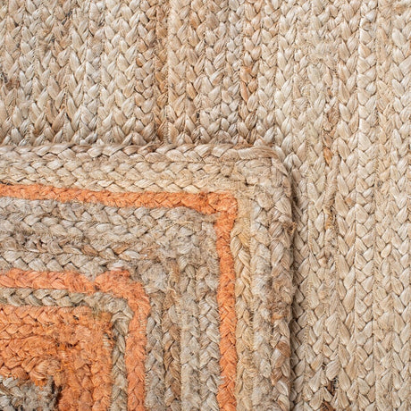 Safavieh Natural Fiber Nf109P Orange/Natural Rugs.